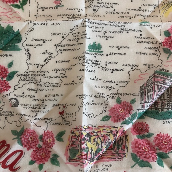 Vintage Ranshaw 1960’s Indiana Hankie - Picture 8 of 8